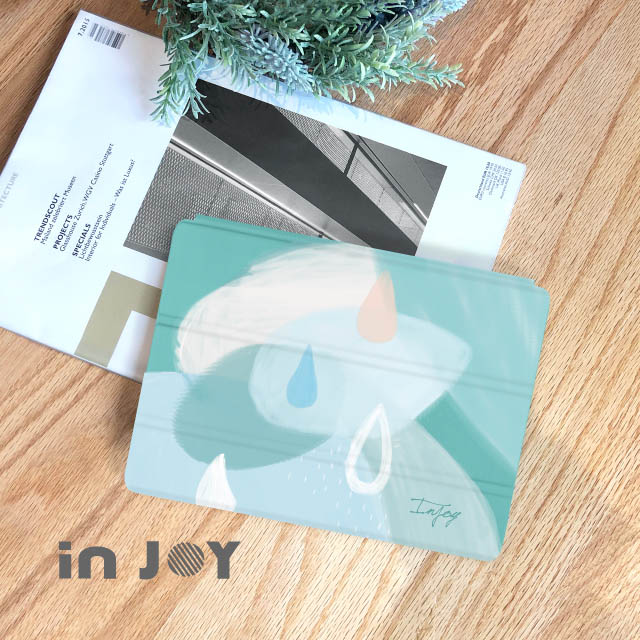 INJOY mall iPad 12.9 2018 系列 Smart cover皮革平板保護套 寧靜的雨天款