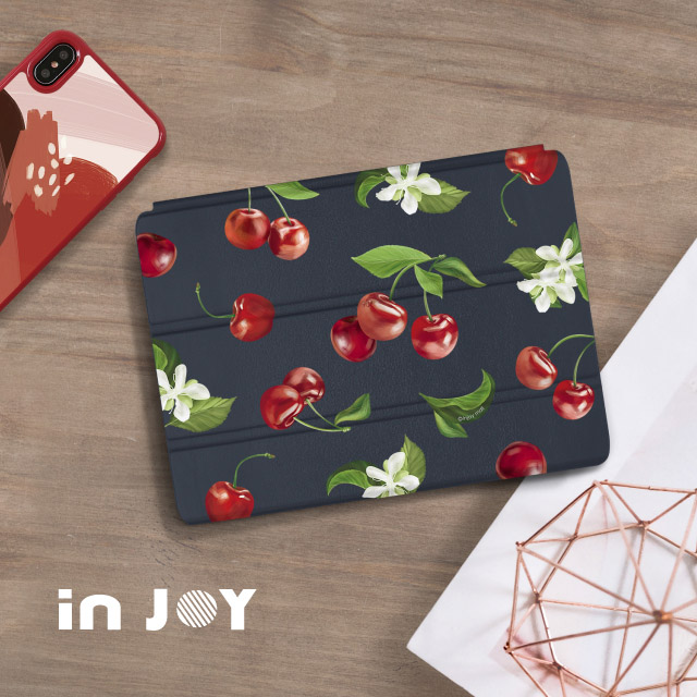 INJOY mall iPad mini123 系列 Smart cover皮革平板保護套 香甜櫻桃款