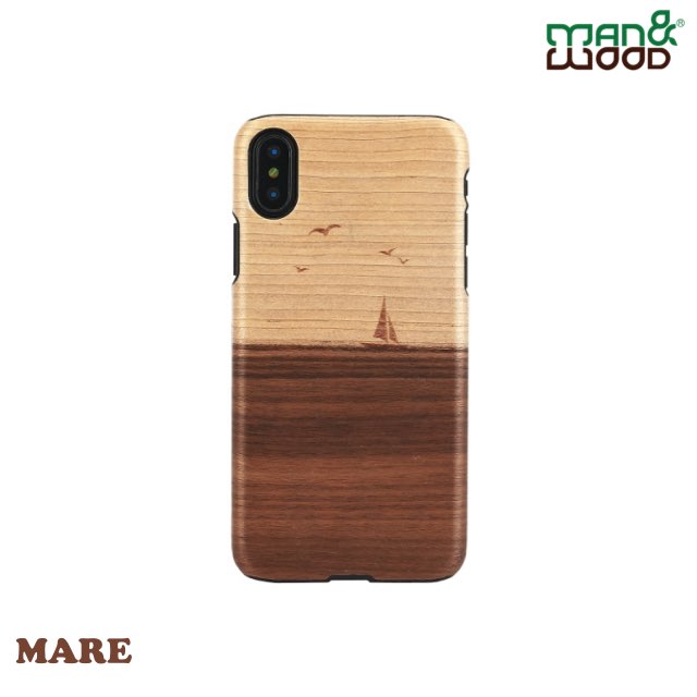 Man&Wood iPhone XS / X 經典原木 造型保護殼-偉大旅程 MARE