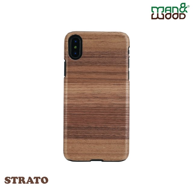 Man&Wood iPhone XS / X 經典原木 造型保護殼-聖圖斯 STRATO