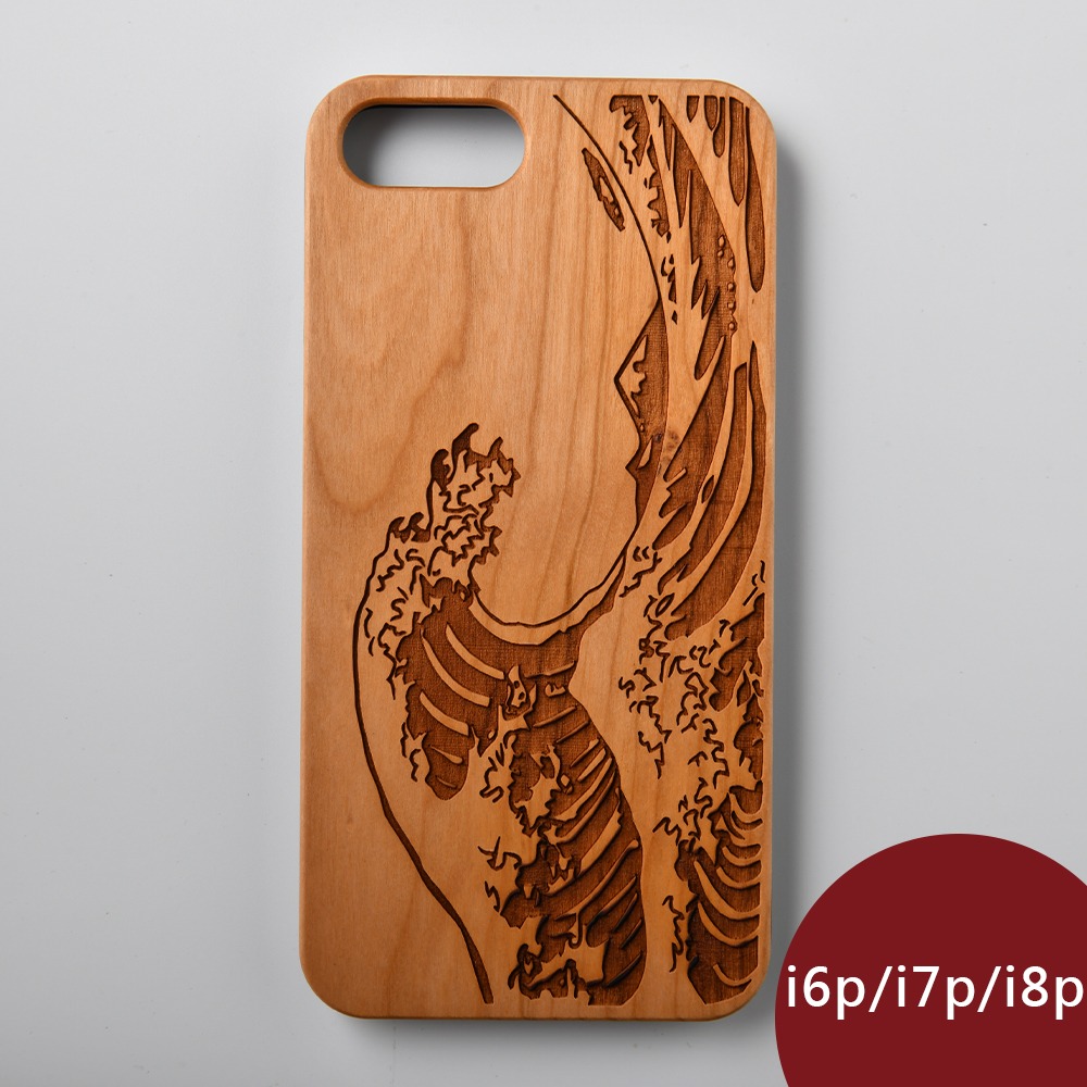 Woodu 木製手機殼 追浪者 iPhone i6 i7 i8 Plus適用