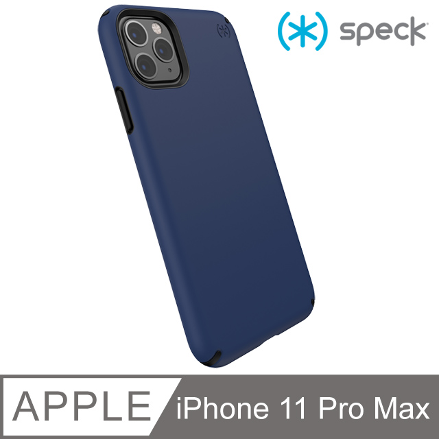 Speck Presidio Pro iPhone 11 Pro Max 抗菌柔觸感防摔保護殼-海軍藍