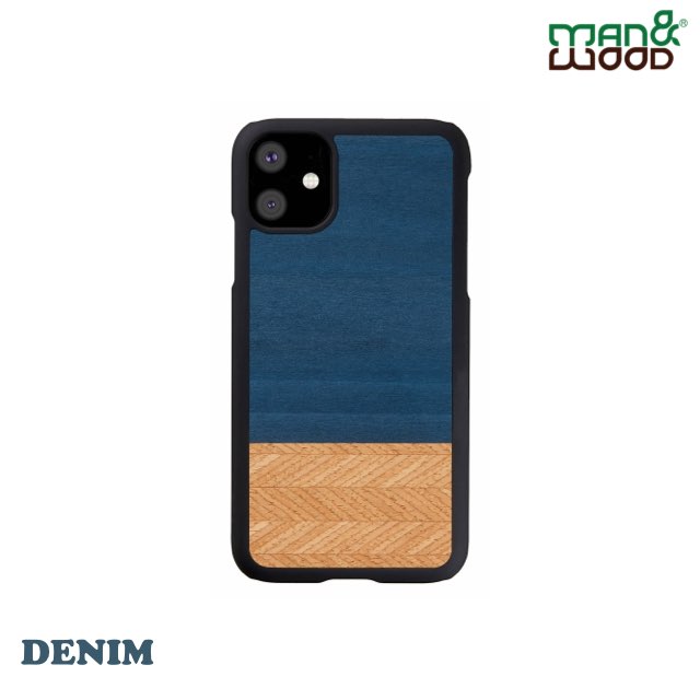 Man&Wood iPhone 11 經典原木 造型保護殼-丹寧風 Denim