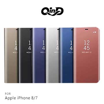 QinD Apple iPhone 8/7/SE 2020 透視皮套