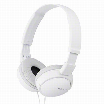 SONY多彩耳罩式耳機MDR-ZX110W白色送Hitachi Maxell 日立耳道式耳機MXH-C110