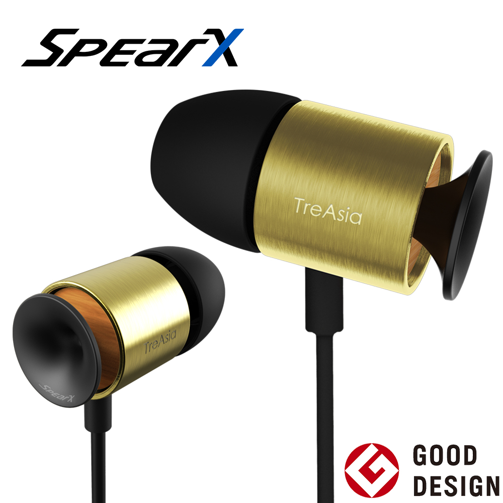 【SPEARX 聲特科技】 SpearX 跨域美聲 T+S O3全音域留聲耳機-黃銅色