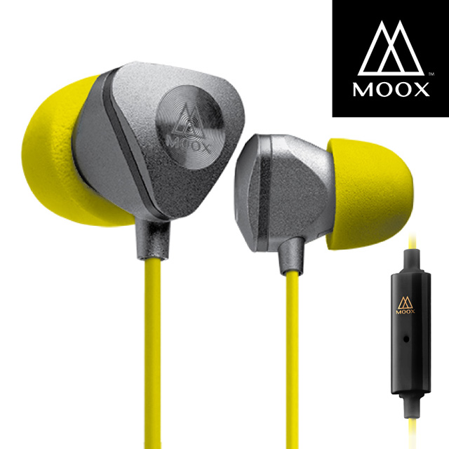 【穆克斯MOOX】 X9iS入耳式線控耳機－金屬銀