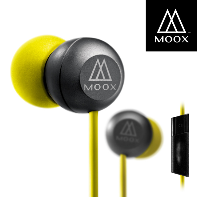【穆克斯MOOX】 M3iB入耳式線控耳機-金屬黑