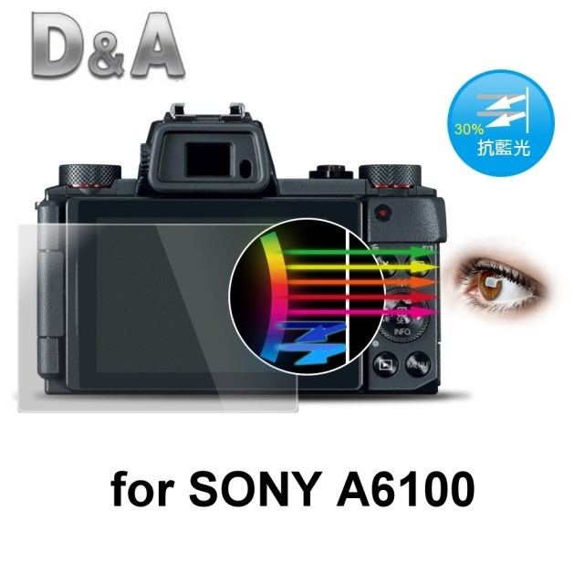 D&A SONY A6100 相機專用日本抗藍光9H疏油疏水增豔螢幕貼
