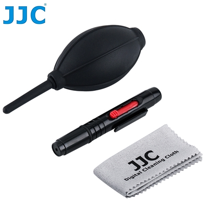 JJC三合一相機鏡頭清潔組(含清潔吹氣球、Lenspen拭鏡筆和拭鏡布各一)CL-3(D)