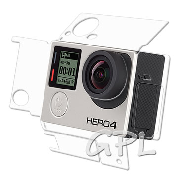 (2入)GoPro HERO 4 主機專用透明保護膜 機身膜(防污 防指紋)