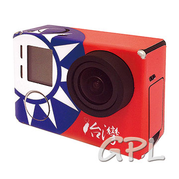 超值組 GoPro HERO 4 3+ 3 彩版(國旗)+透明主機保護膜 機身膜(防污 防指紋)