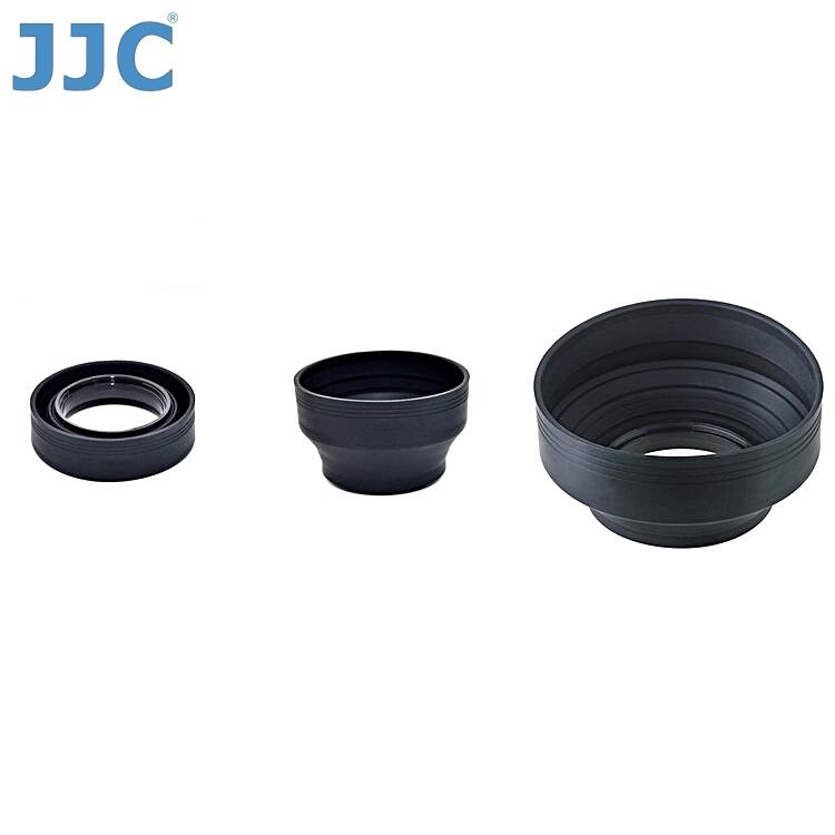 JJC三用橡膠遮光罩40.5mm(廣角標準望遠)