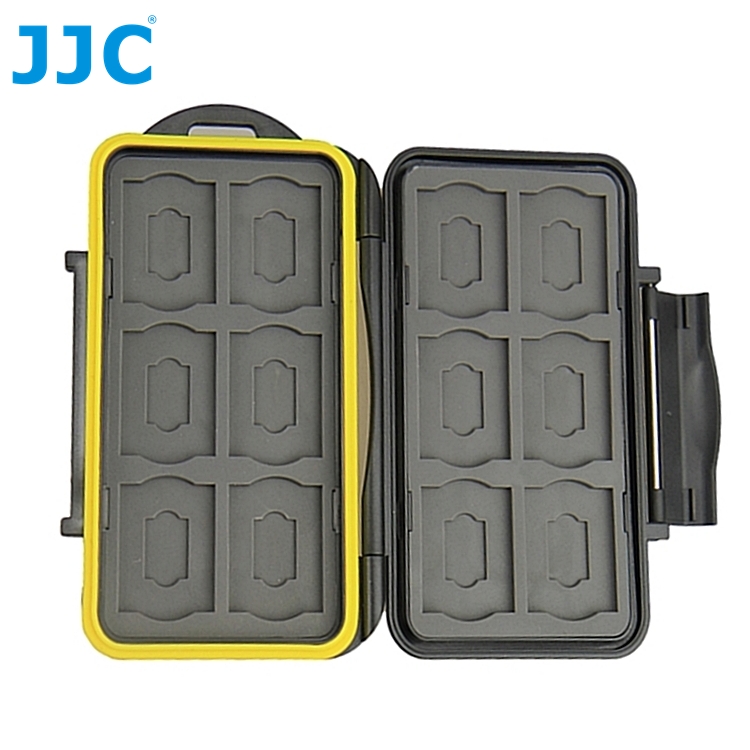JJC記憶卡收納盒儲存盒適放12張Micro SD卡和12張SD卡即共24張,MC-SDMSD24