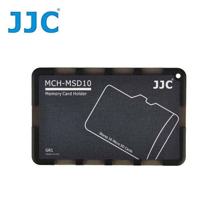 JJC超薄名片型記憶卡收納盒適放10張Micro SD卡MCH-MSD10系列