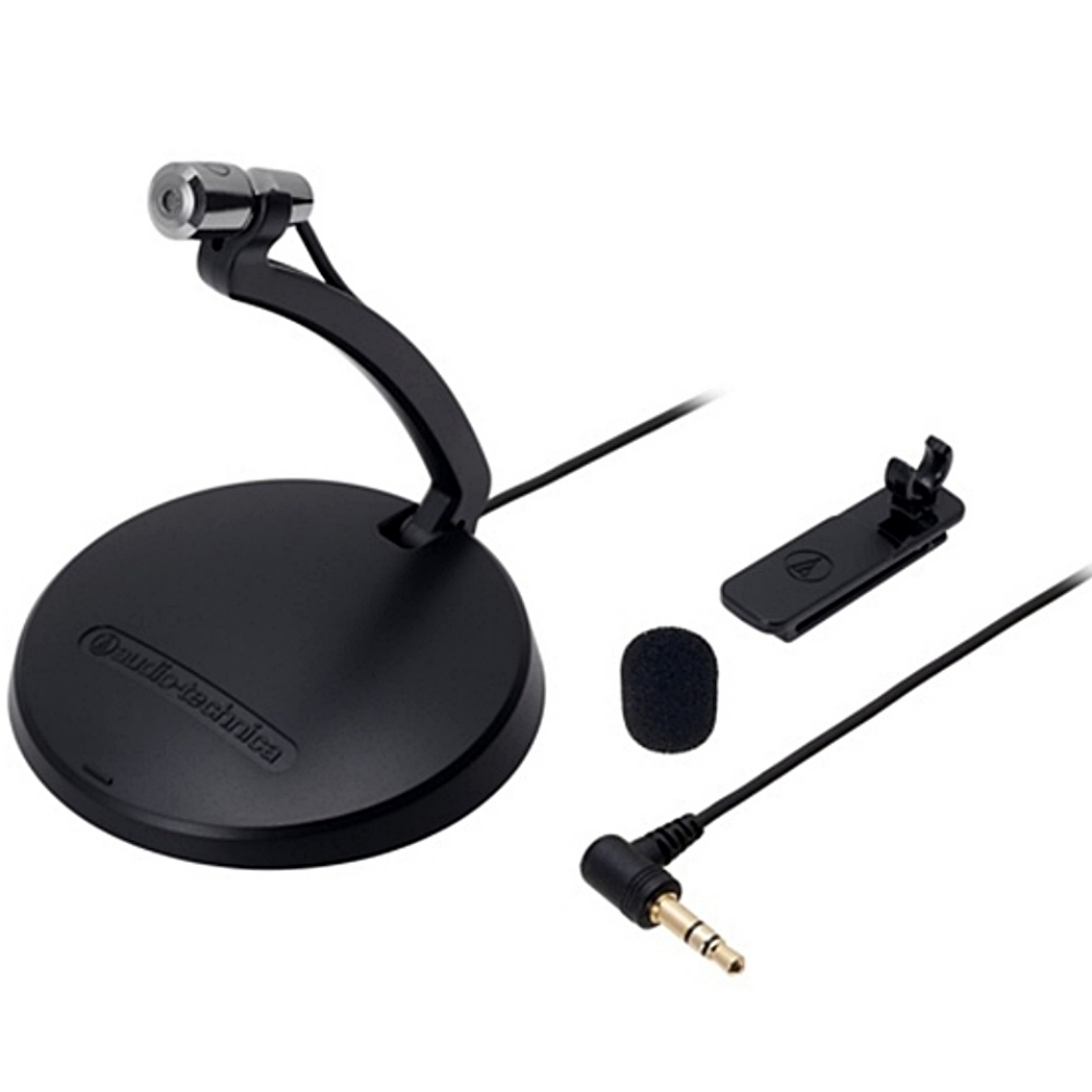 audio-technica 鐵三角 日本麥克風AT9931PC麥克風(兩用:可調高度的座式和領帶夾式)防風全指向高感度電容式mic收音麥克風micphone錄音麥克風微音器 適PC Wins Windows