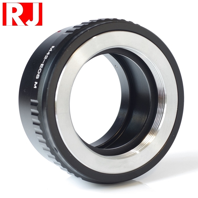 RJ製造M42轉成Canon佳能EOS-M即EF-M接環(有檔板.有遮蔽環)的鏡頭轉接環