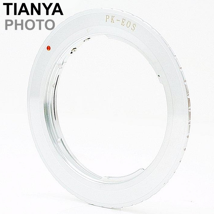 Tianya天涯 Pentax賓得士PK鏡頭轉成Canon佳能EOS接環的鏡頭轉接環(全銅)