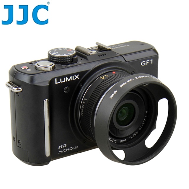 JJC仿Leica徠卡型螺牙46mm遮光罩LH-46GFII(斜口內凹)