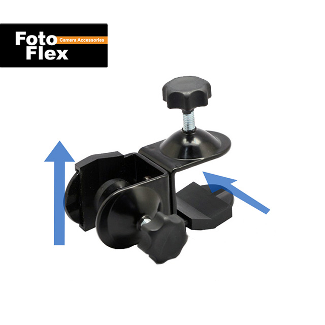 FotoFlex 雙向燈架專用夾 雙頭C型夾 多功能金屬萬用夾 大力夾 固定相機閃光燈 夾燈架 隨處夾