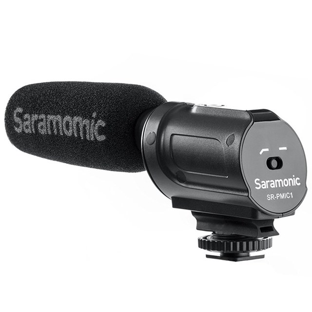 Saramonic超心型指向性電容式麥克風SR-PMIC1(附防風罩;3.5mm輸出;支援plug-in)電容麥克風MIC