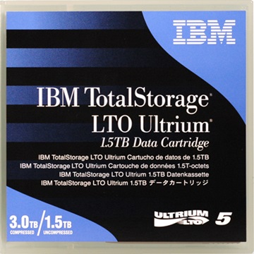 IBM LTO5 磁帶 (1.5TB/3.0TB) 一盒五卷