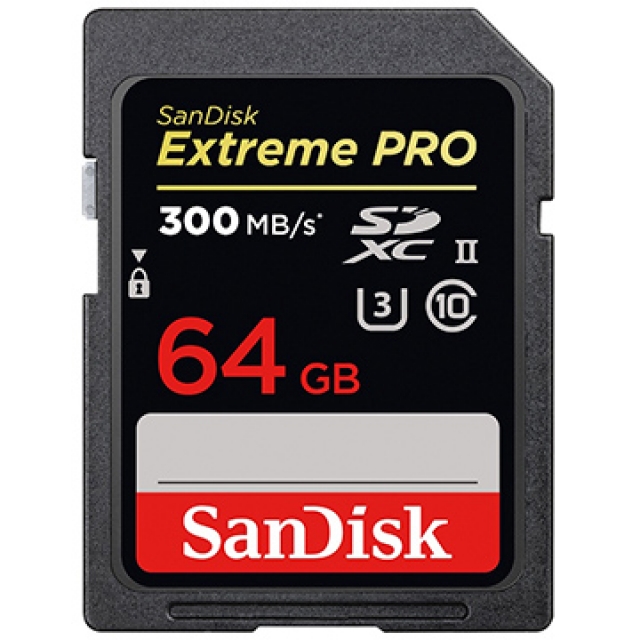 SanDisk 64GB SDXC【300MB/s】Extreme Pro ultra II U3 4K 高速相機記憶卡
