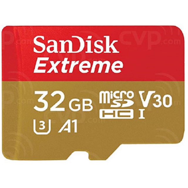 SanDisk 32GB【100MB/s】Extreme microSDHC UHS-I U3 4K 記憶卡