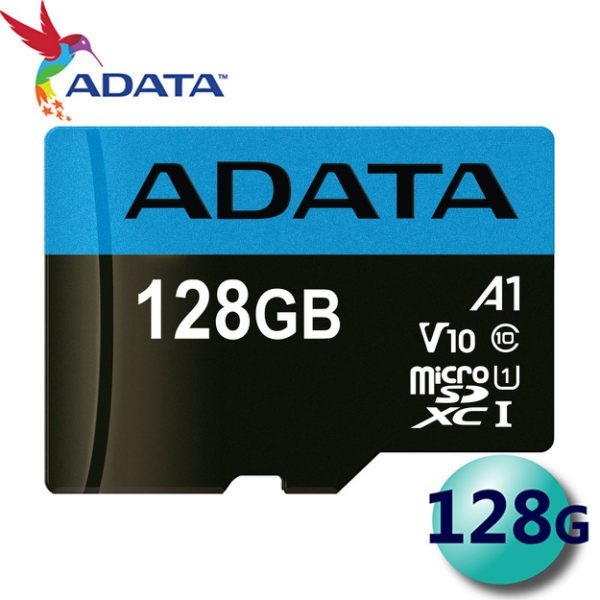 威剛 ADATA 128GB microSDXC Class10 - 附SD轉卡