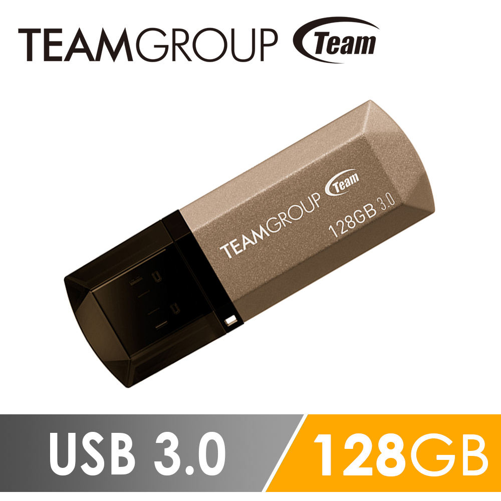 Team USB3.0 C155璀璨星砂碟-琥珀金-128GB