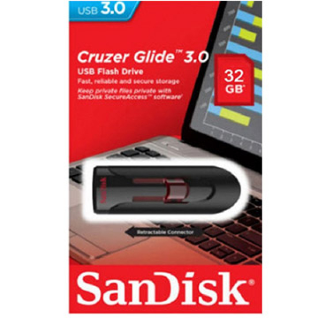 SanDisk 32GB Cruzer Glide【SDCZ600-032G】CZ600 USB 3.0 高速隨身碟 ★超值3入組★