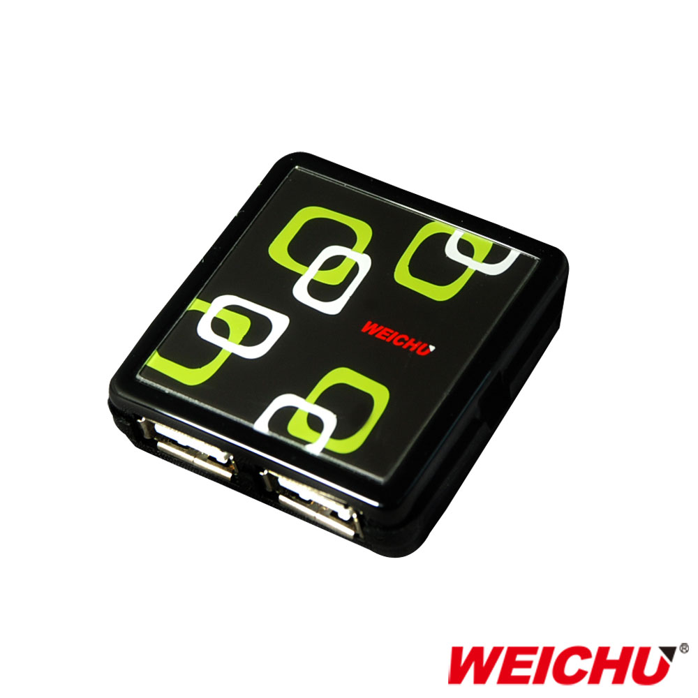 WEICHU 普風戀 HU-500B USB2.0 HUB 集線器-典雅黑