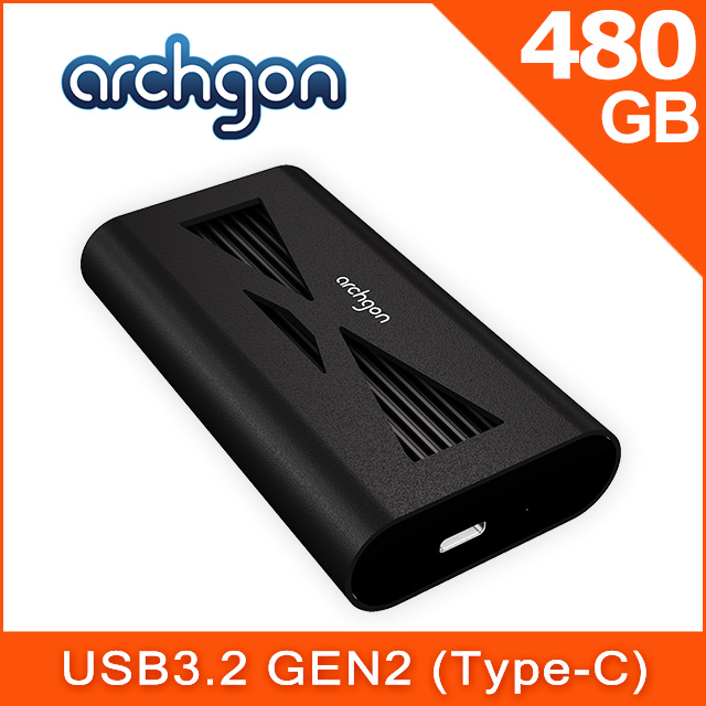 archgon PCIe 480GB 外接式固態硬碟 S93(MS-9315) 黑色