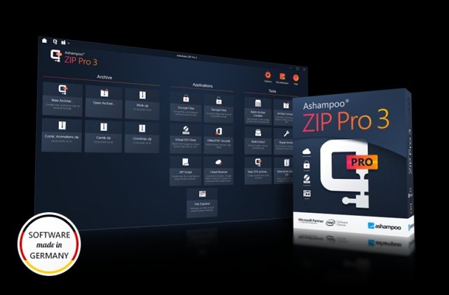 Ashampoo ZIP Pro 3 多國語言版 (下載版)