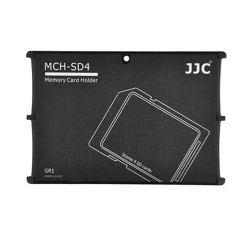 JJC四張SD記憶卡儲存盒MCH-SD4GR黑色(名片型)