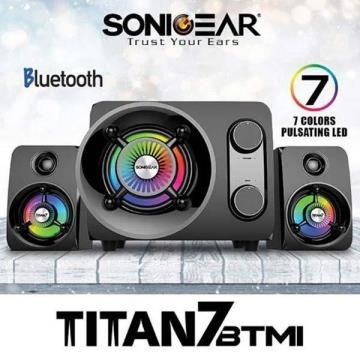 新加坡電競品牌 SONICGEAR TITAN 7 PRO 泰坦星7號 2.1聲道幻彩藍芽無線喇叭