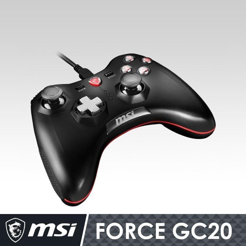 電競首選 MSI微星Force GC20 (PC /PS3 /Android三平台) 搖捍控制器遊戲手把