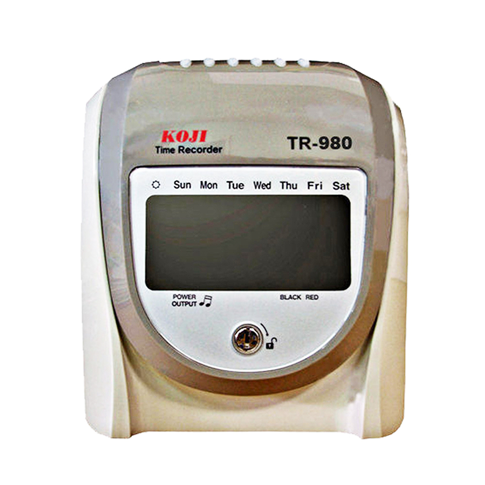 《臺灣製造》KOJI TR-980 六欄位 微電腦 打卡鐘