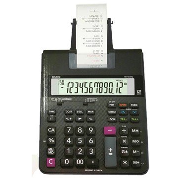 CASIO 12位數事務專用雙色列印紙捲機-HR-150RC