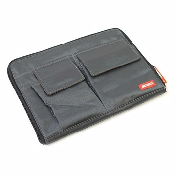 日本LIHIT LAB. A5多功能分類收納包(A-7553 薄型袋中袋)可當包書套＊黑色
