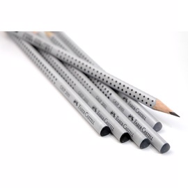 Faber-Castell輝柏 GRIP 2001 點陣專利得獎三角鉛筆(12支入)銀桿三種可選