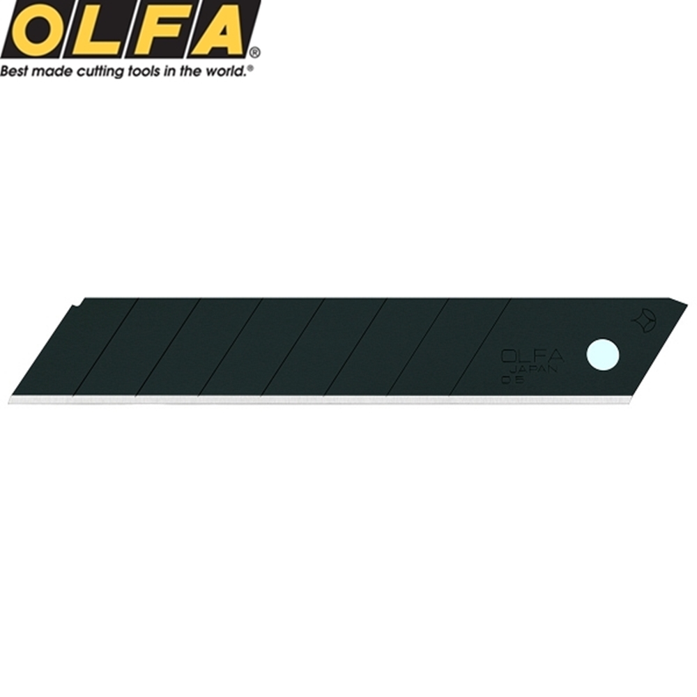 日本OLFA高碳鋼特専黒刃刀片LBB10K(10枚入)適大型美工刀