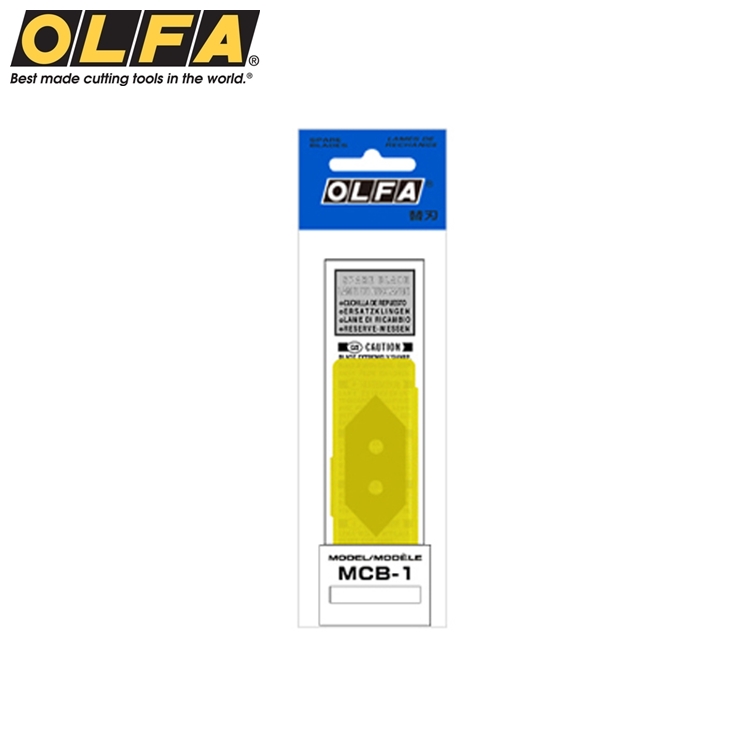 日本OLFA斜角刀刀片MCB-1邊框刀替刃