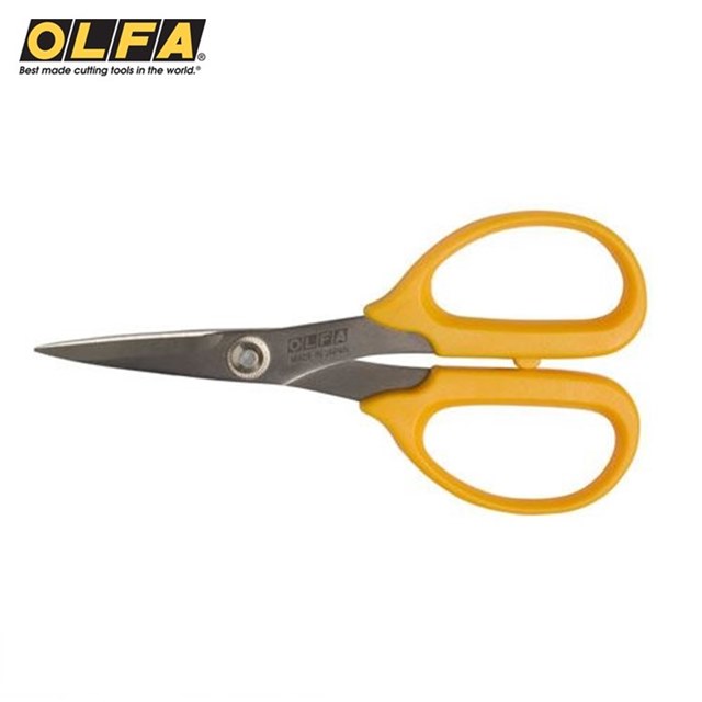 日本製造OLFA剪刀SCS-4貼花剪刀((布不易滑動鋸齒剪刀))