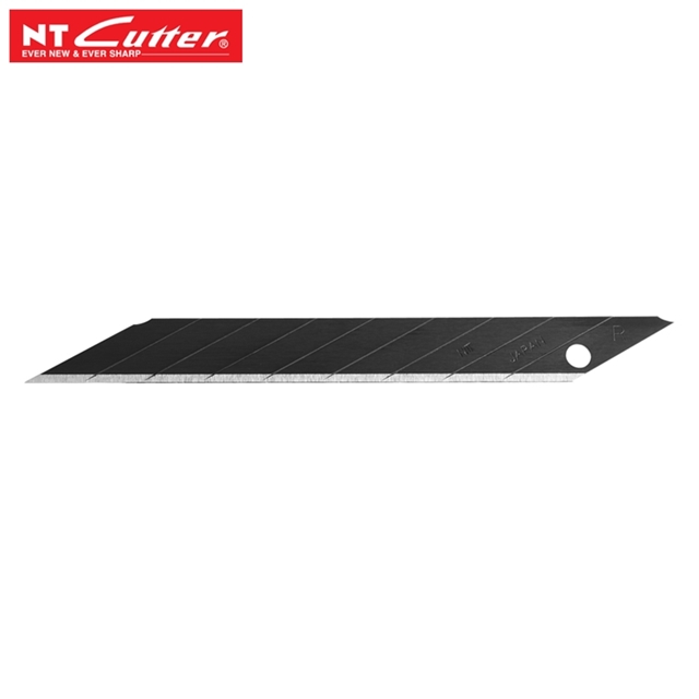 NT Cutter Premium 2A型美工刀用替刃BA15P(10片入,30°高碳鋼黑刃,刃厚0.38mm)