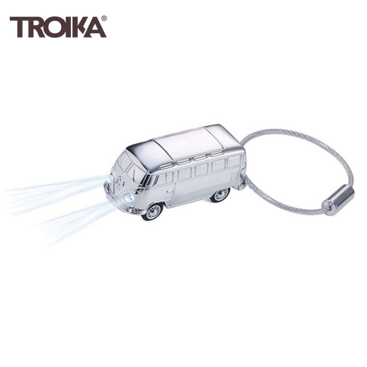 德國TROIKA麵包車鑰匙圈KR17-40-CH福斯LED燈鑰匙圈吊飾