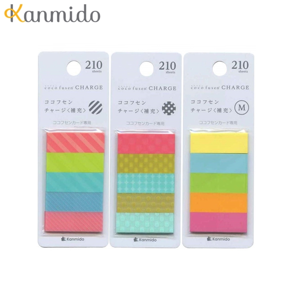 Kanmido卡片標籤貼補充包(CF-5101素面/CF-5401條紋/CF-5301圓點)