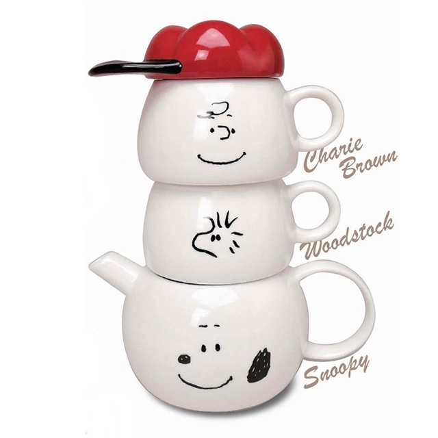 日本MARIMO CRAFT史努比SNOOPY茶壼茶杯組TEA FOR TWO SPY-386