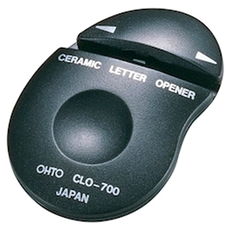 日本製OHTO隨身陶瓷拆信刀開信刀CLO-700R&L拆信封刀(右左手皆適)開信封刀拆信器