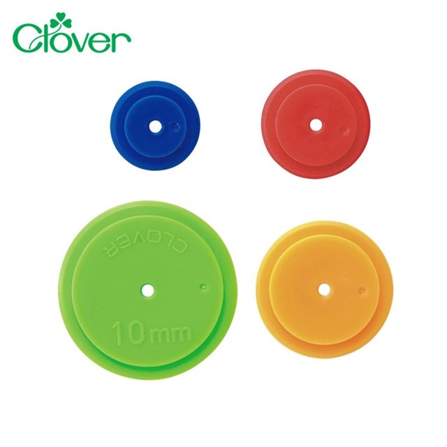 日本可樂牌Clover縫份圈縫份輪4入組57-489(圓形直徑3mm、5mm、7mm、10mm)描線輪奇異輪描線圈縫份器